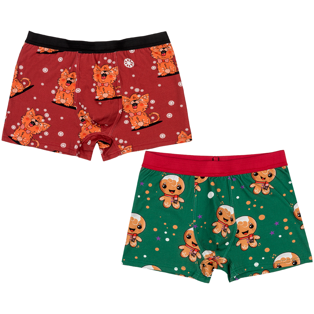 Daddy Boxers Set of 2 Hello Ginger!, Meow Meow