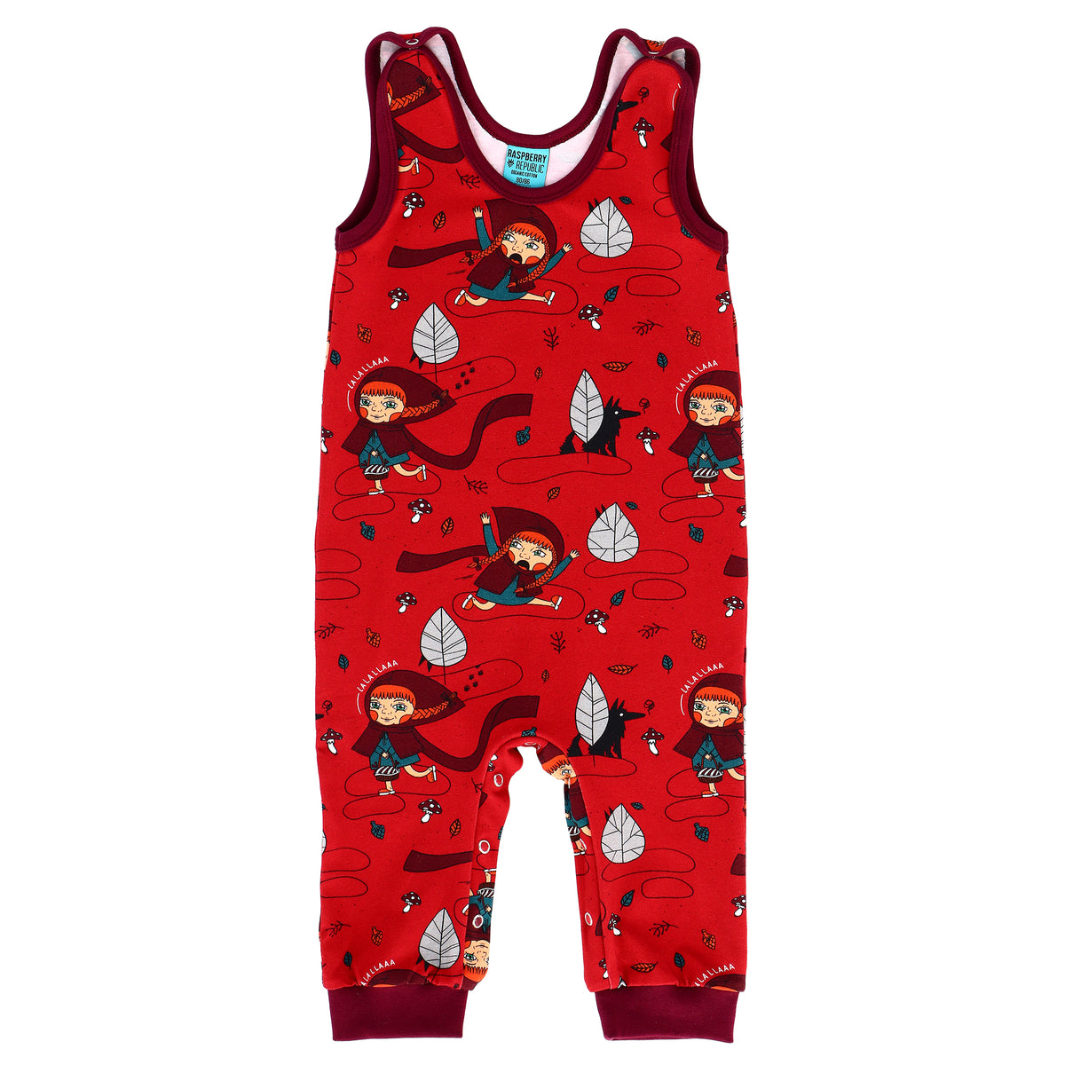 Raspberry Republic Little Miss Crimson Dungarees