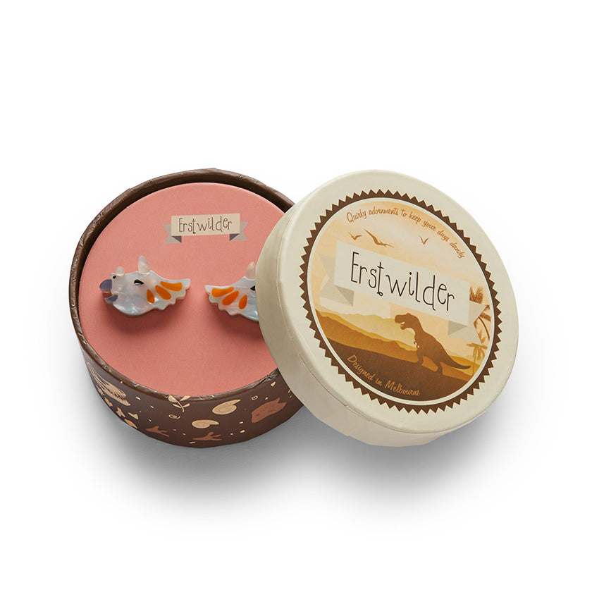 Dinosauria Tricera-Pop Earrings