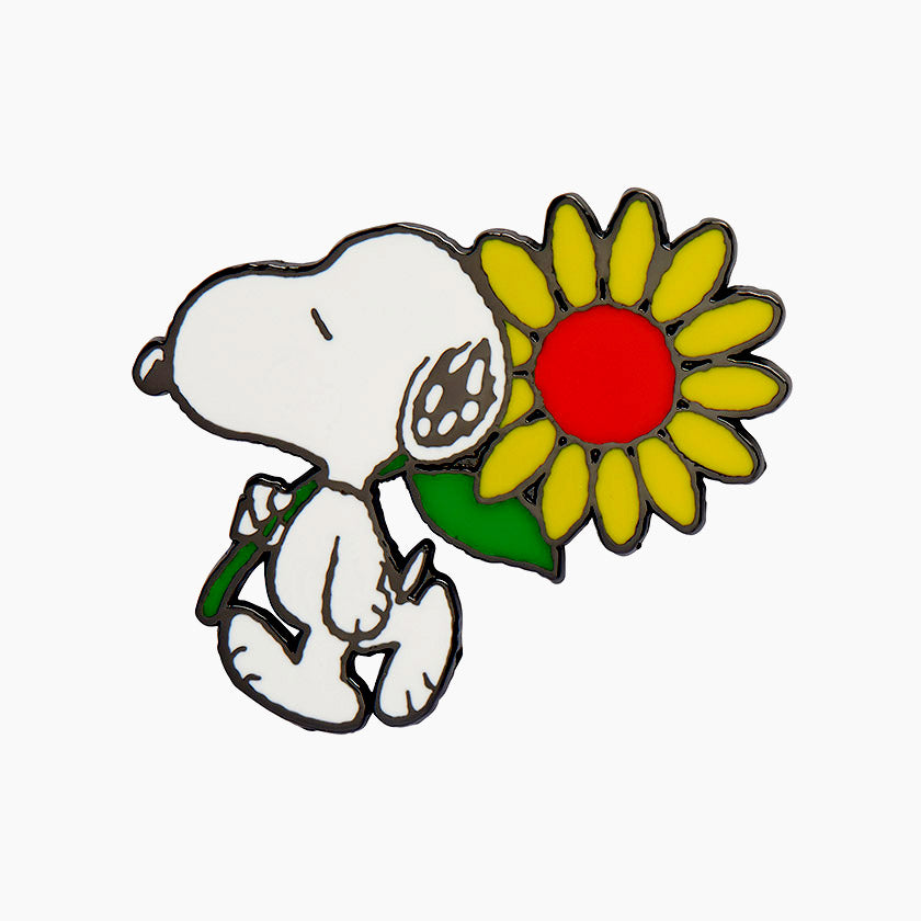 Erstwilder X Peanuts Snoopy&#39;s Sun Flower Enamel Pin