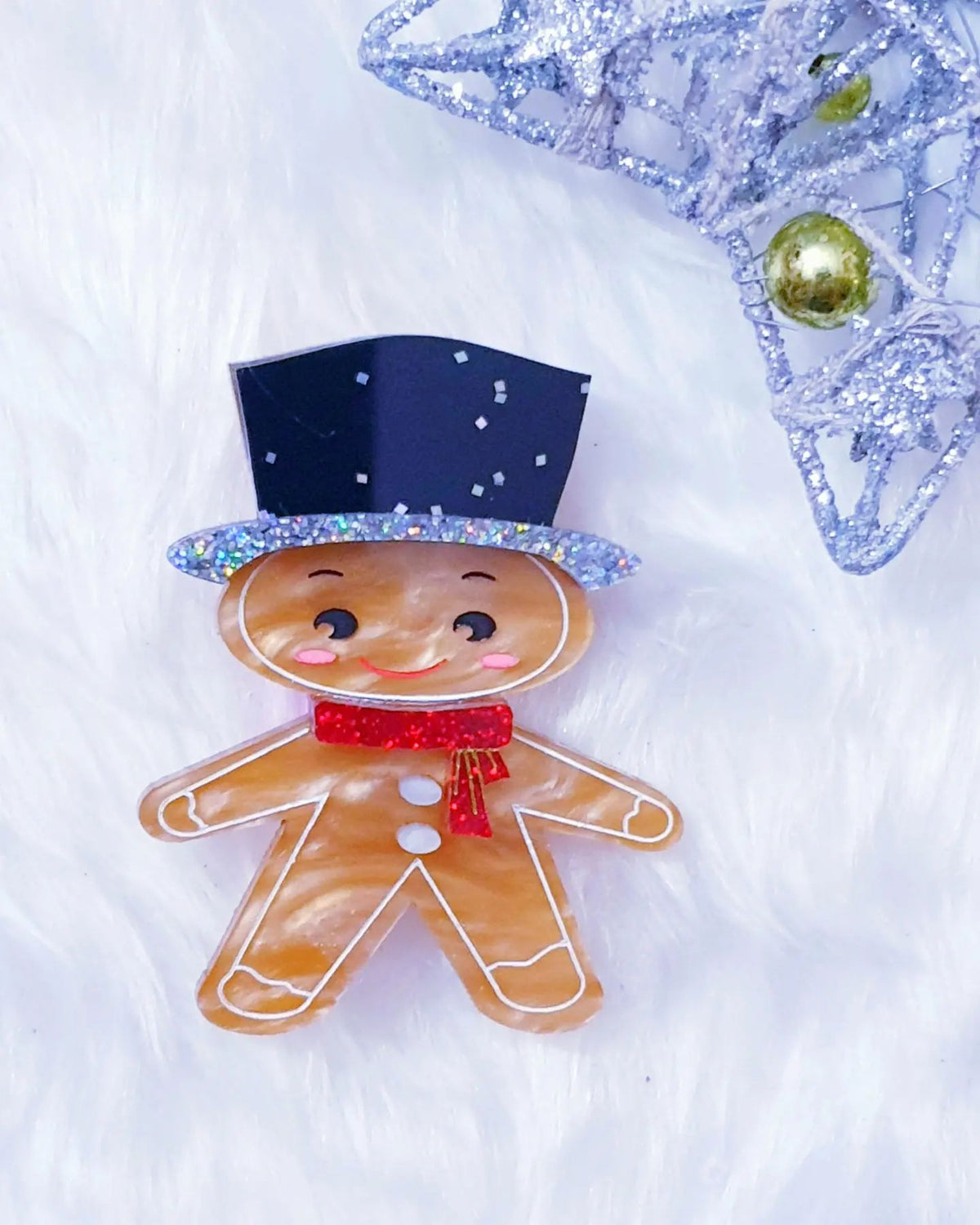 Goldie Gingerbread Brooch