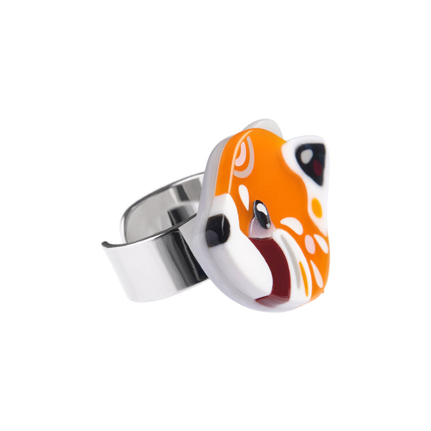 The Rakish Red Panda Ring SIZE M