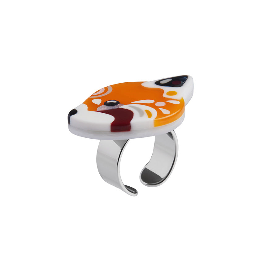 The Rakish Red Panda Ring SIZE M