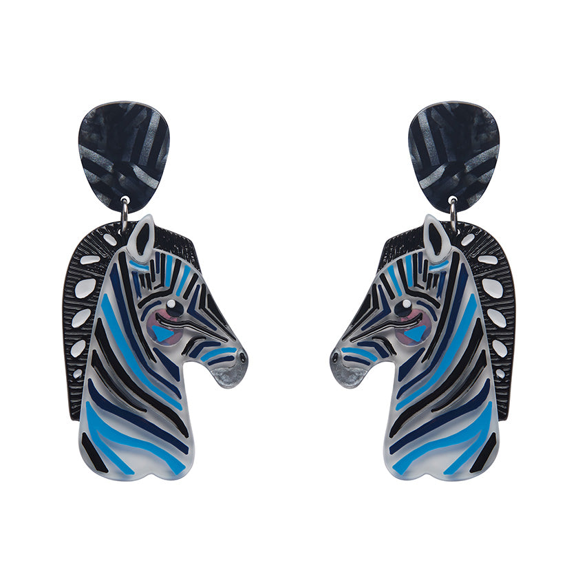 The Zealous Zebra Earrings