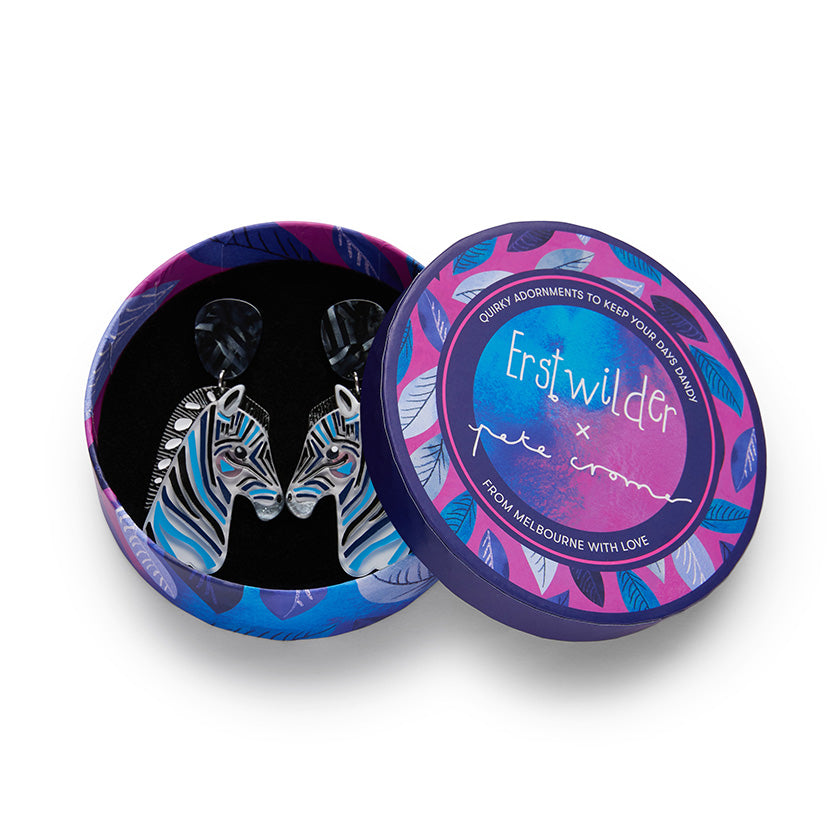 The Zealous Zebra Earrings