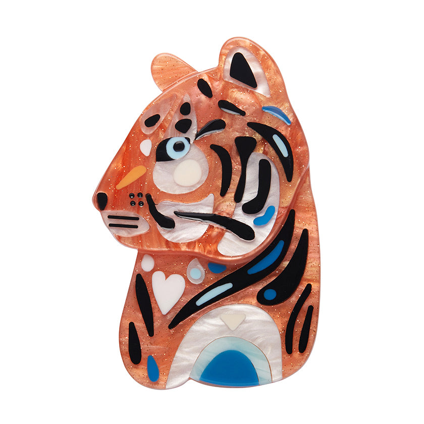 The Tranquil Tiger Brooch