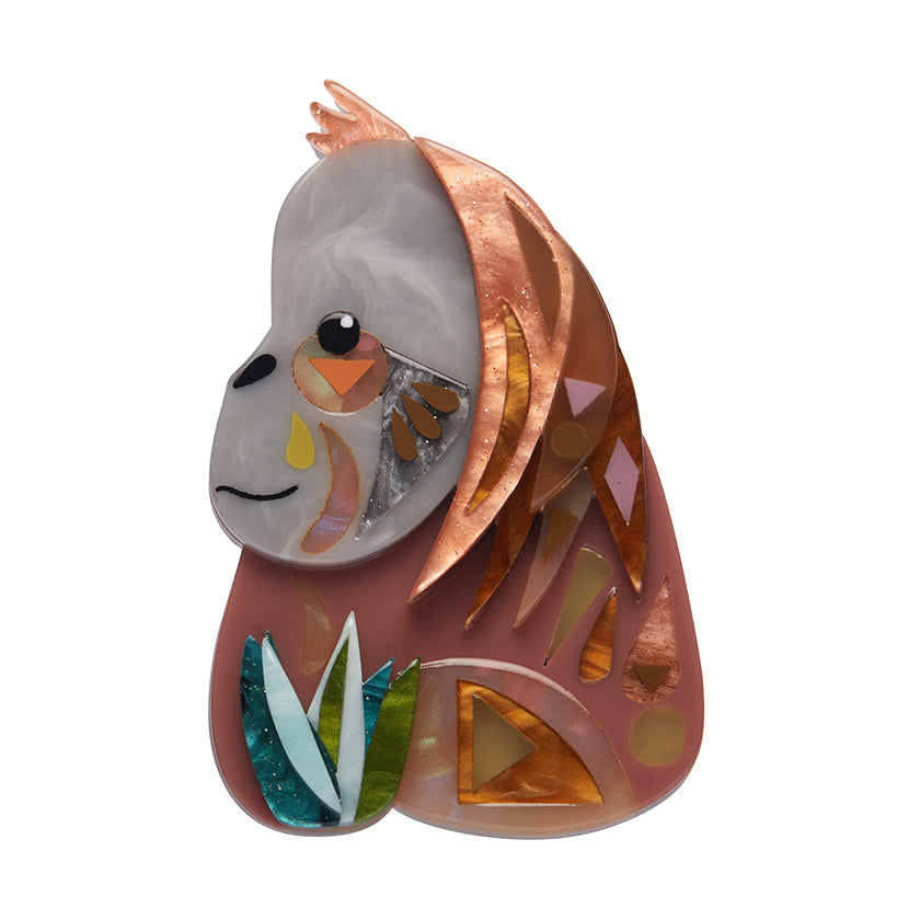 The Orderly Orangutan Brooch