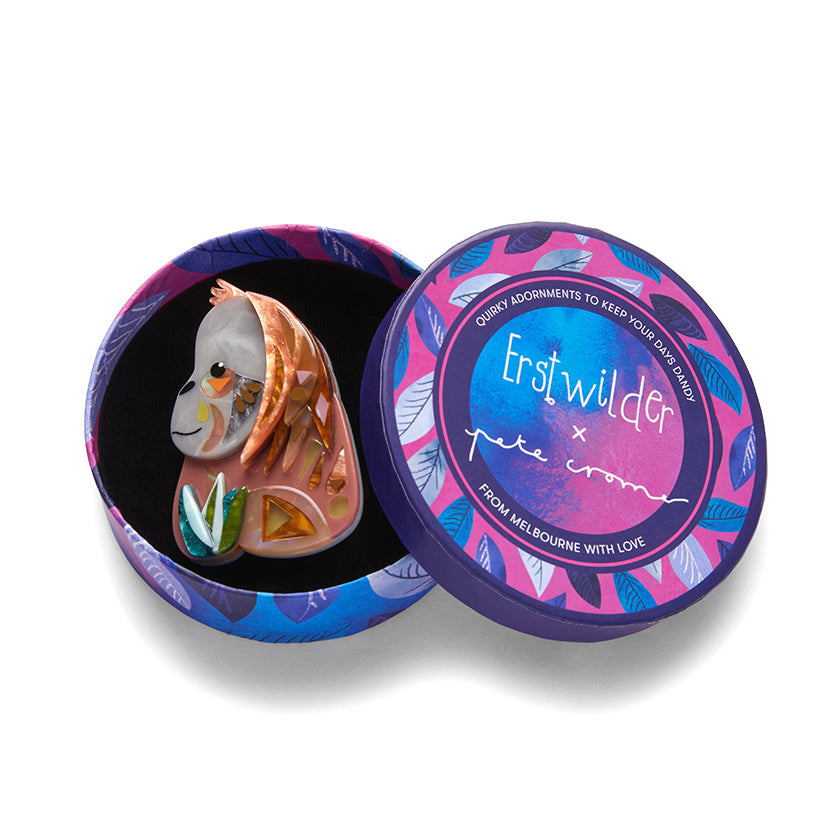 The Orderly Orangutan Brooch