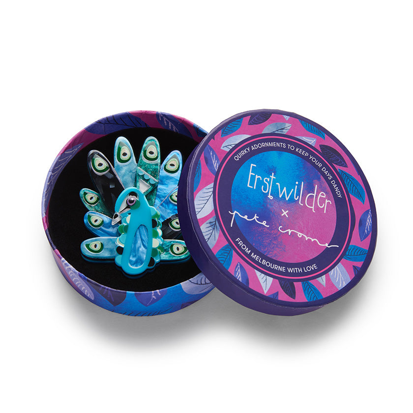 The Picturesque Peacock Brooch