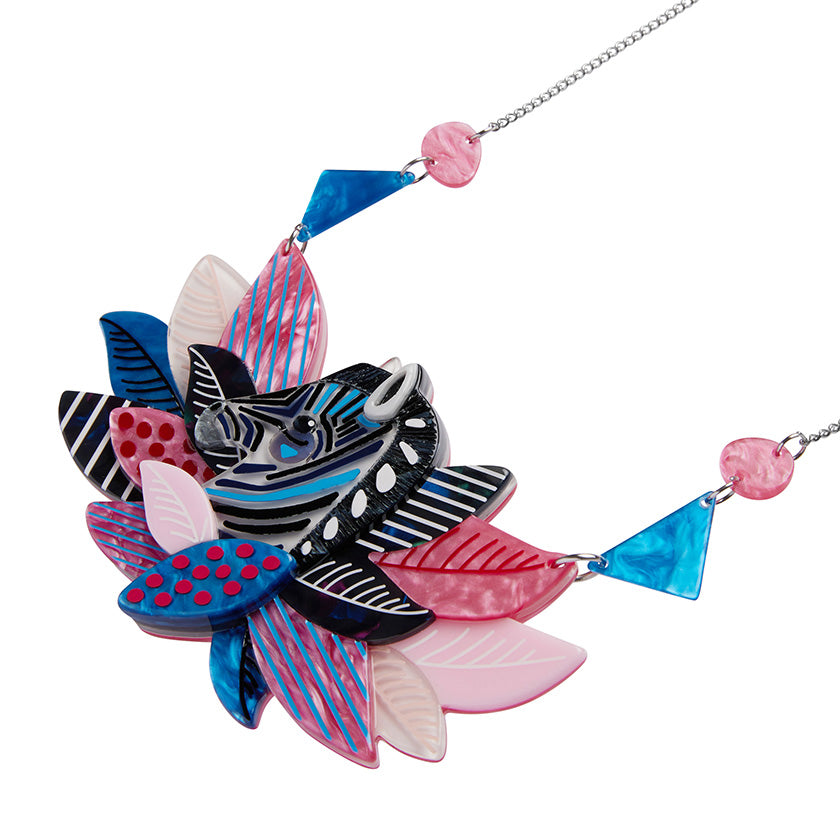 The Zealous Zebra Necklace