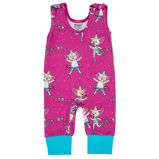 Flying Kitty Dungarees Pink