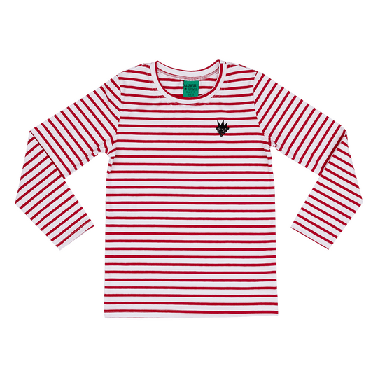 Red Stripes Ls Tee