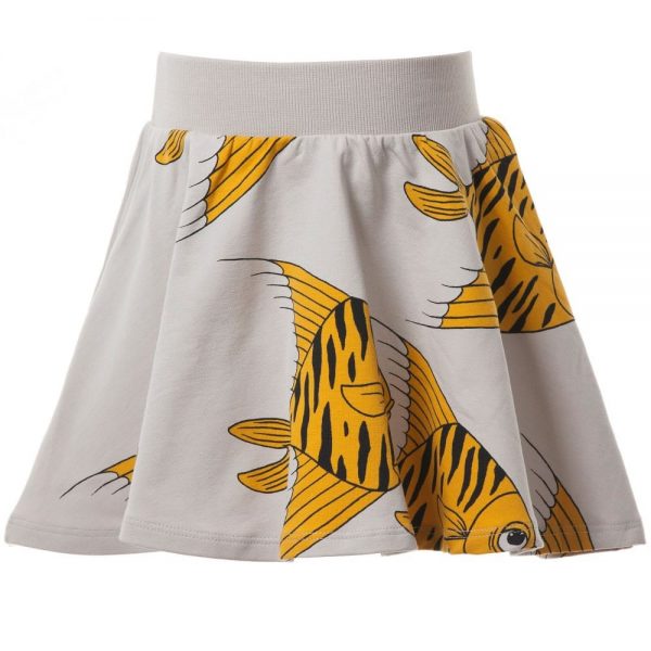 Fishes aop Sweatskirt Yellow
