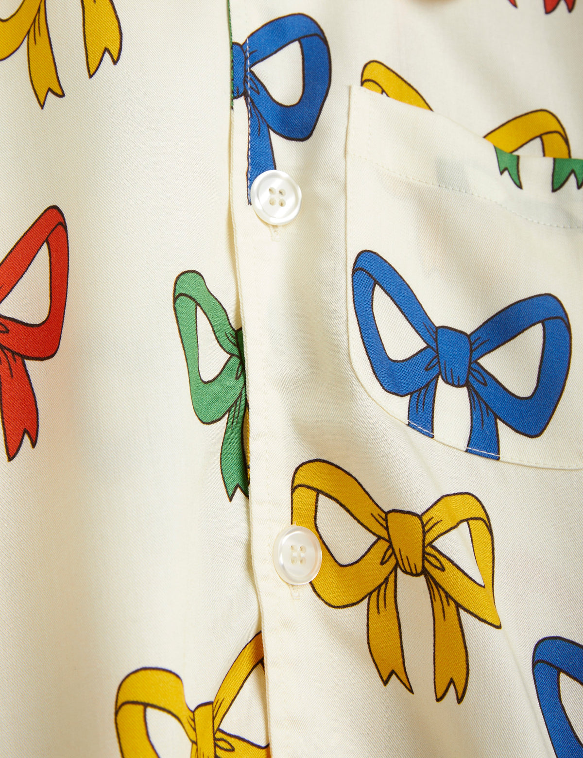 Bow aop Woven Shirt offwhite