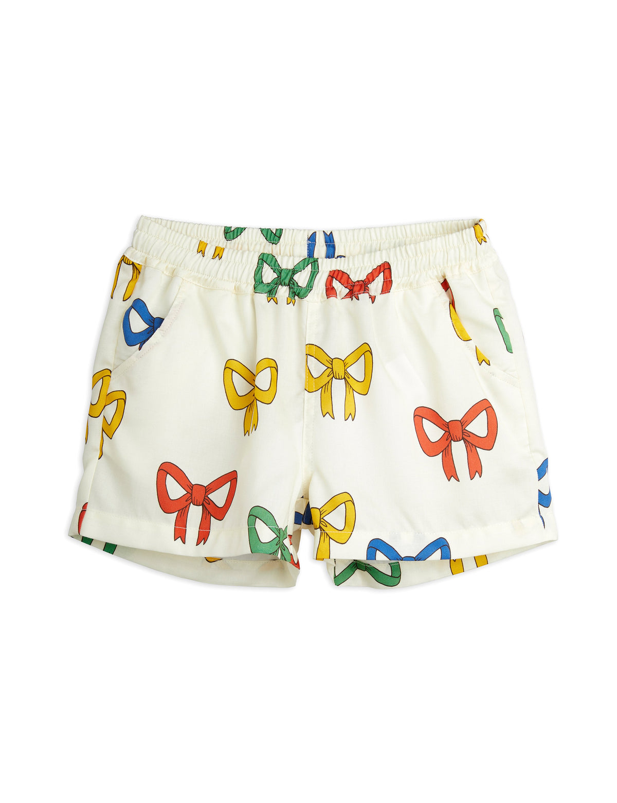 Bow Aop Woven Shorts offwhite