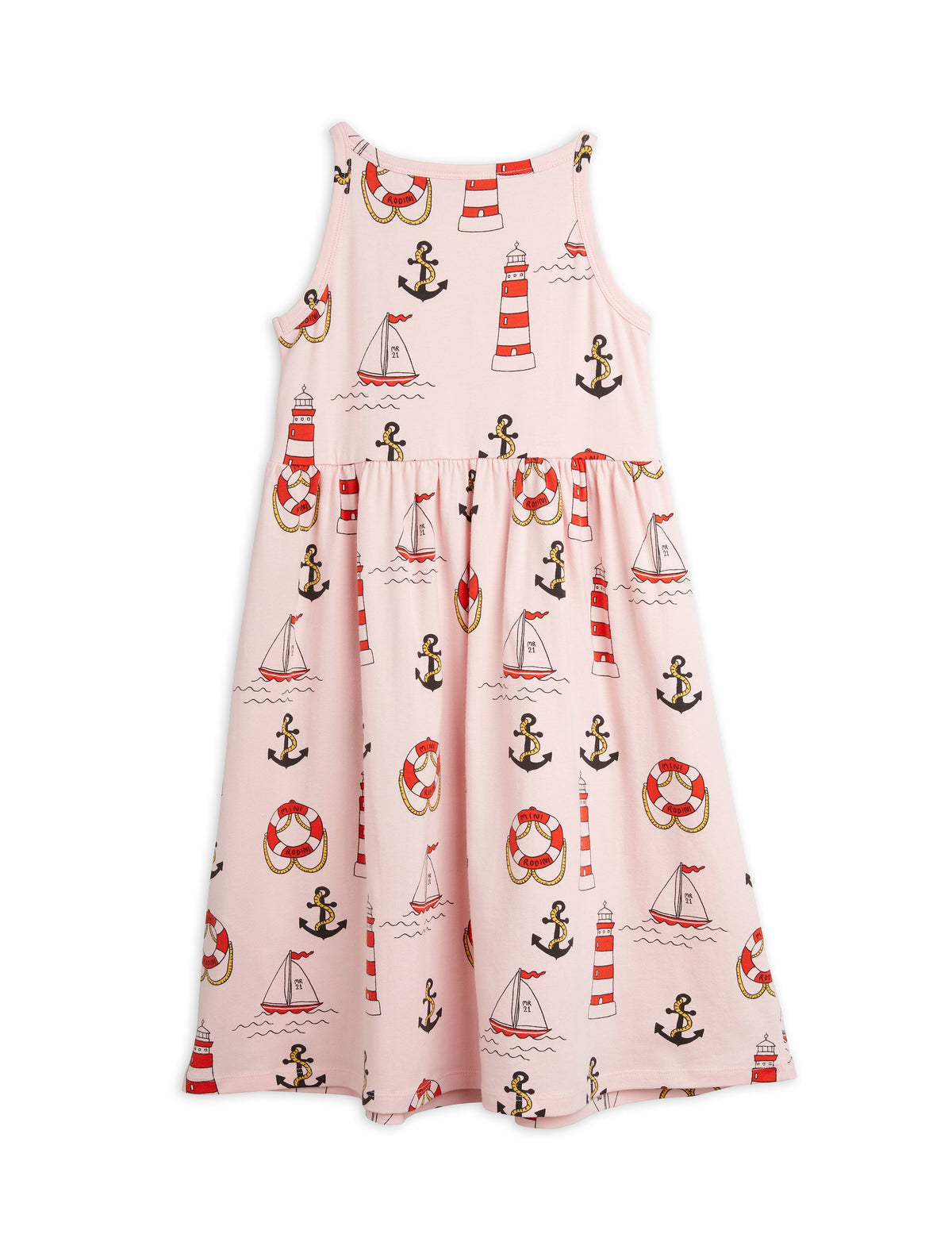 Lighthouse Aop Tank Dress pink