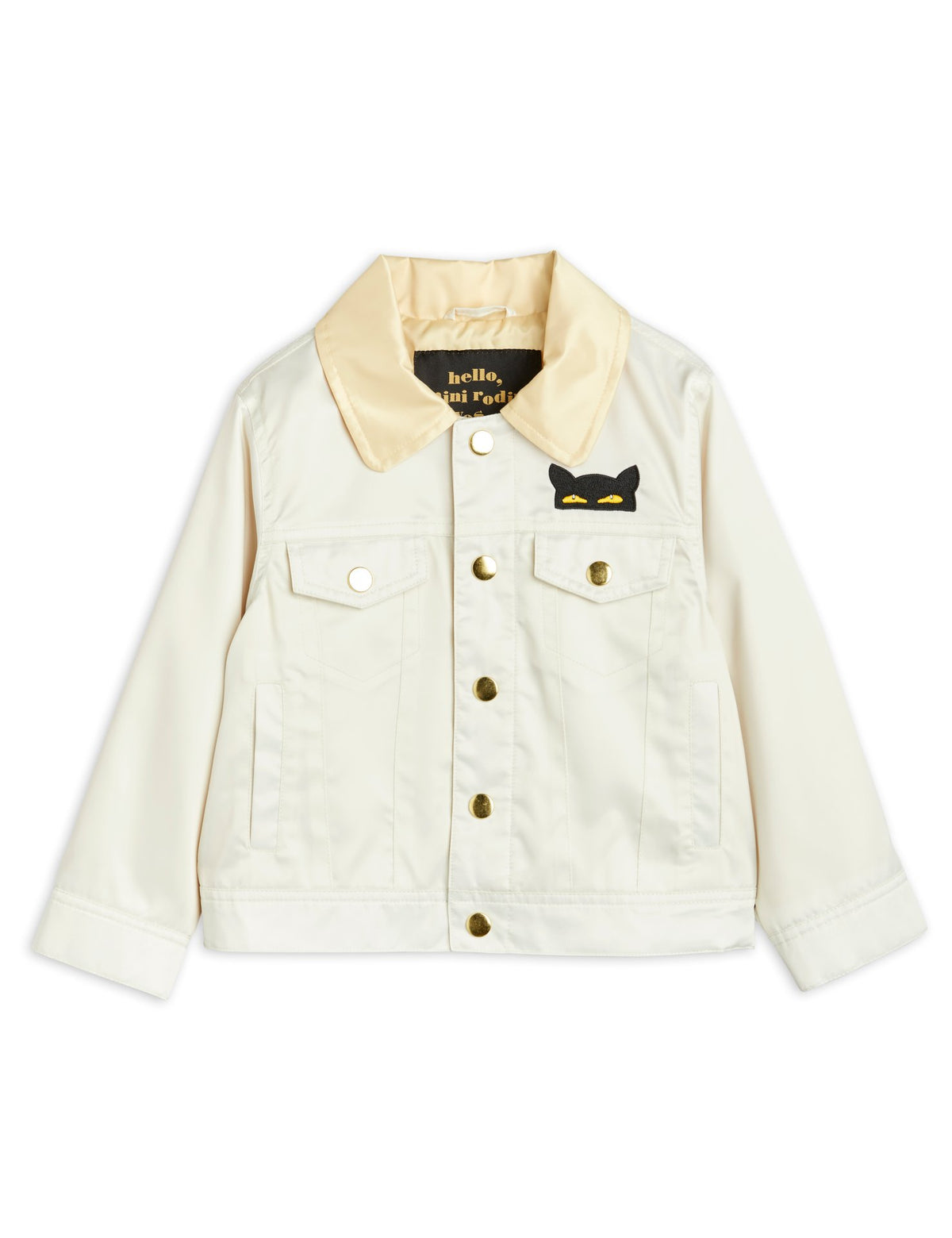 Cat Tells All Satin Jacket offwhite