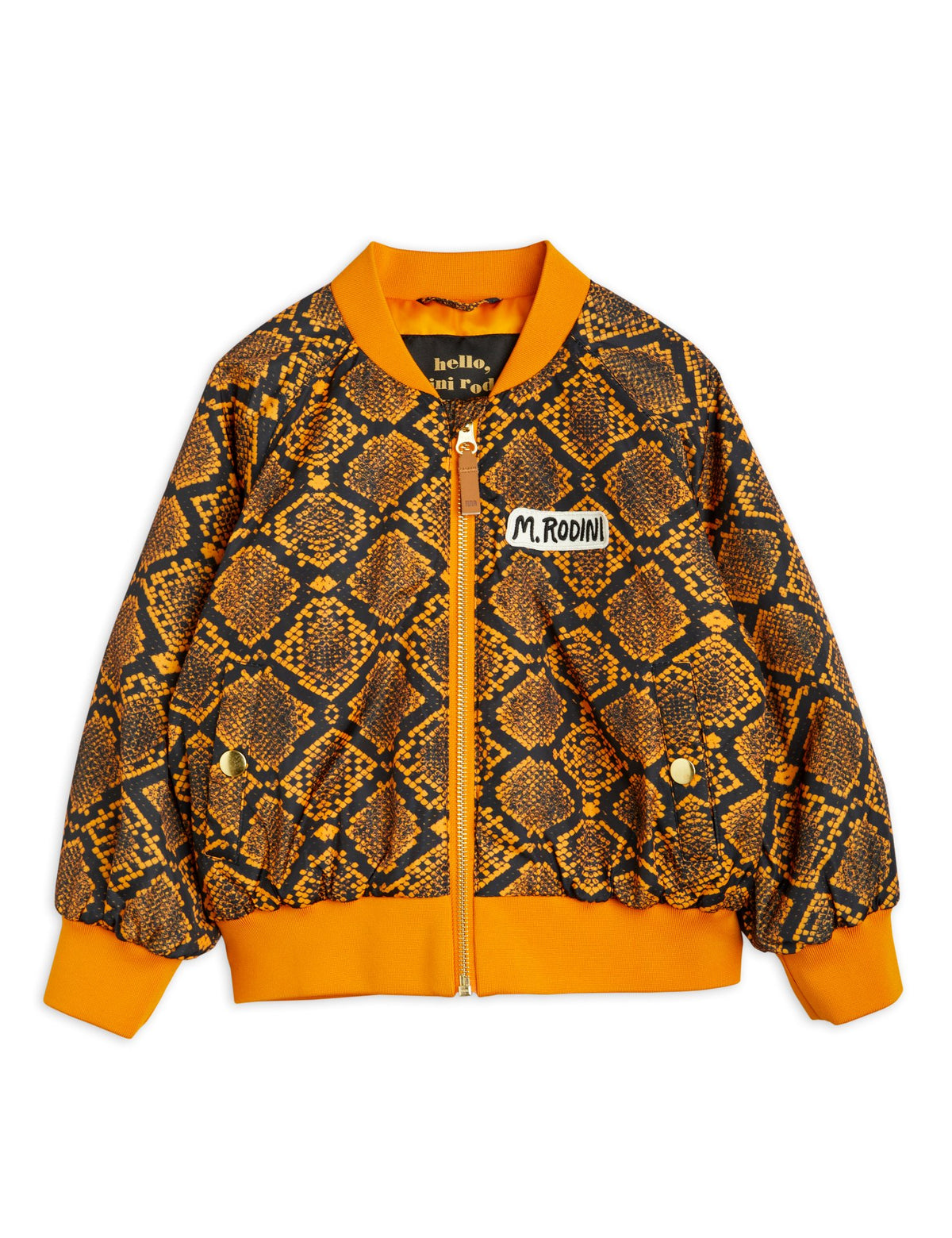 Snakeskin Baseball Jacket