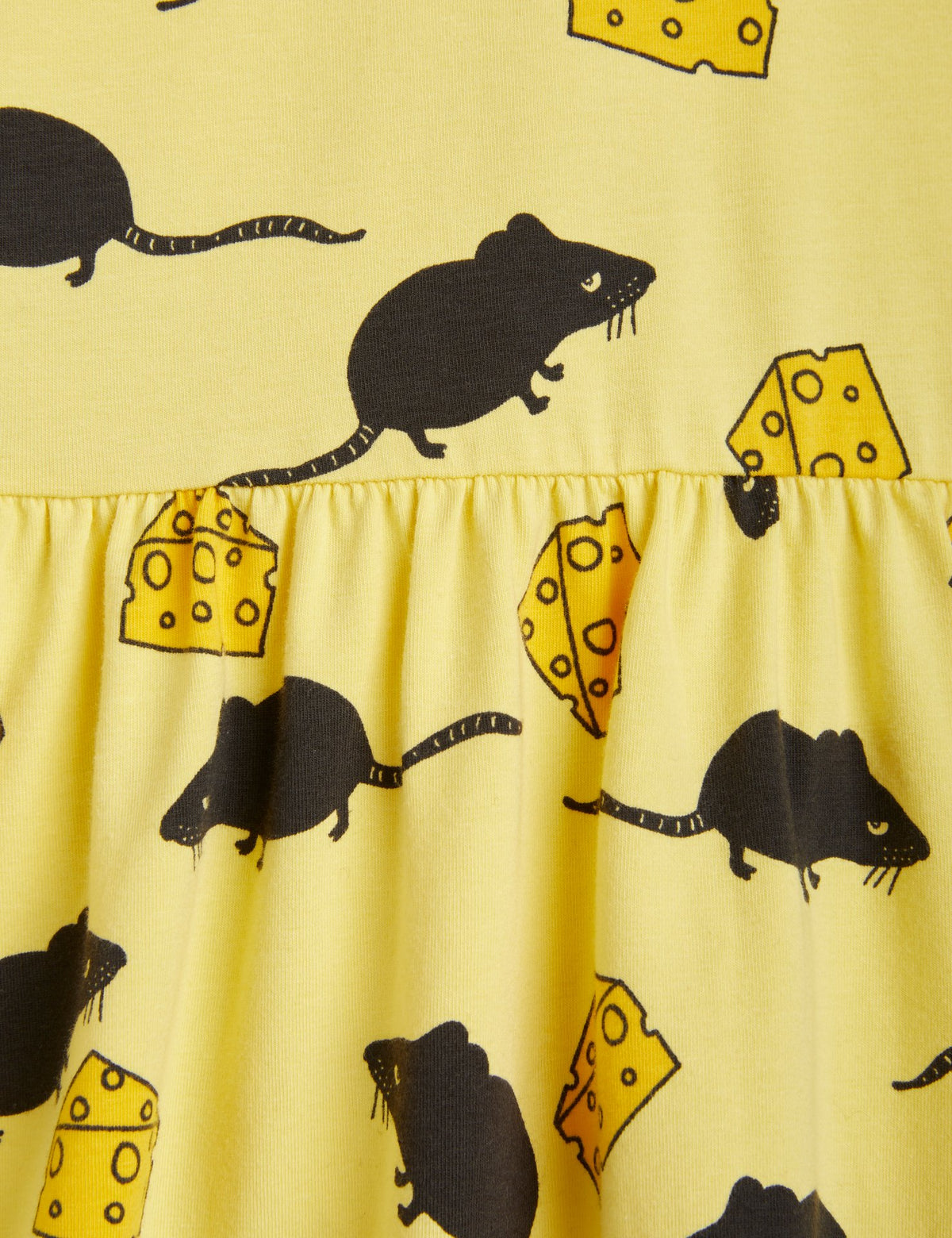 Mouse Aop Ss Dress yellow