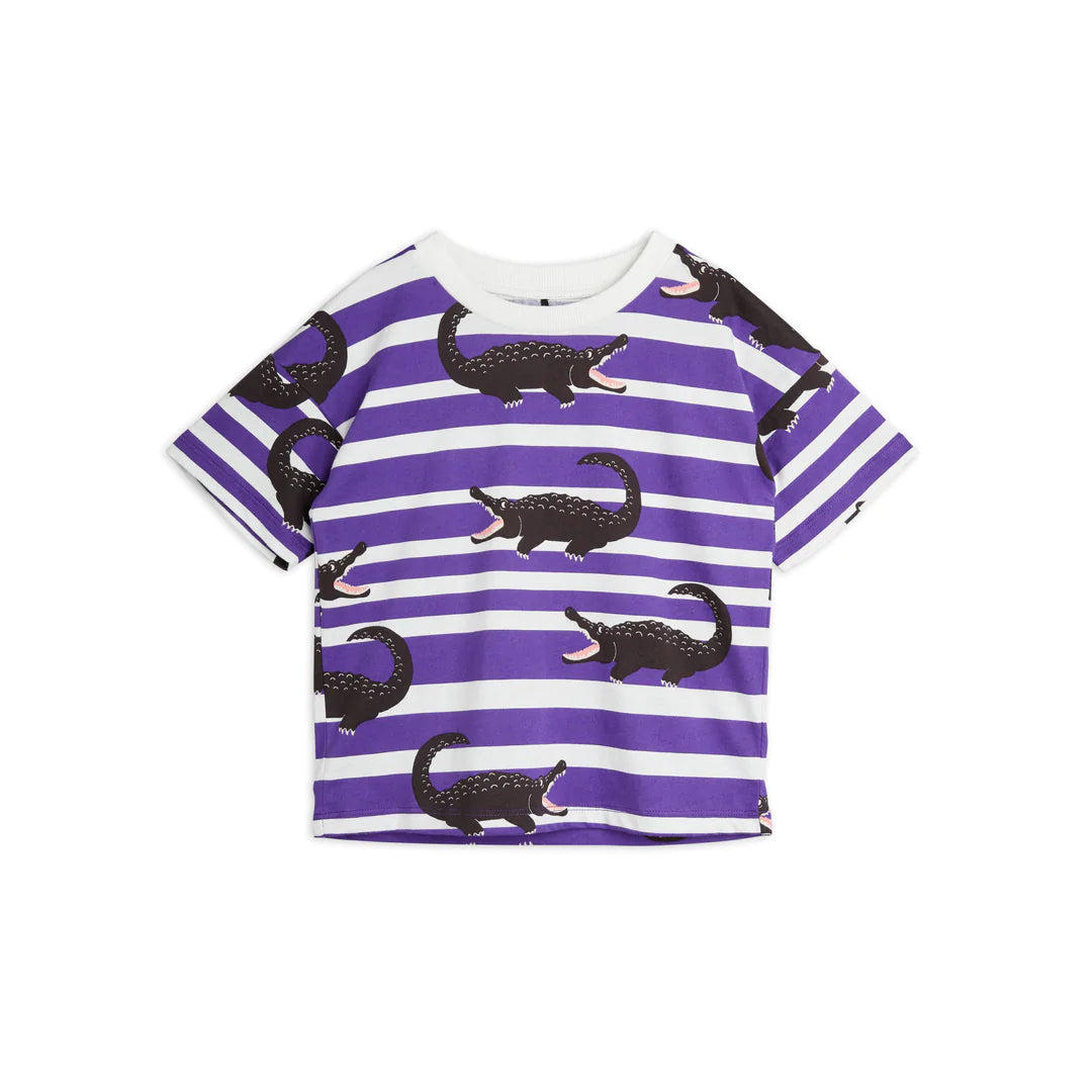 Crocodile AOP ss Tee Purple