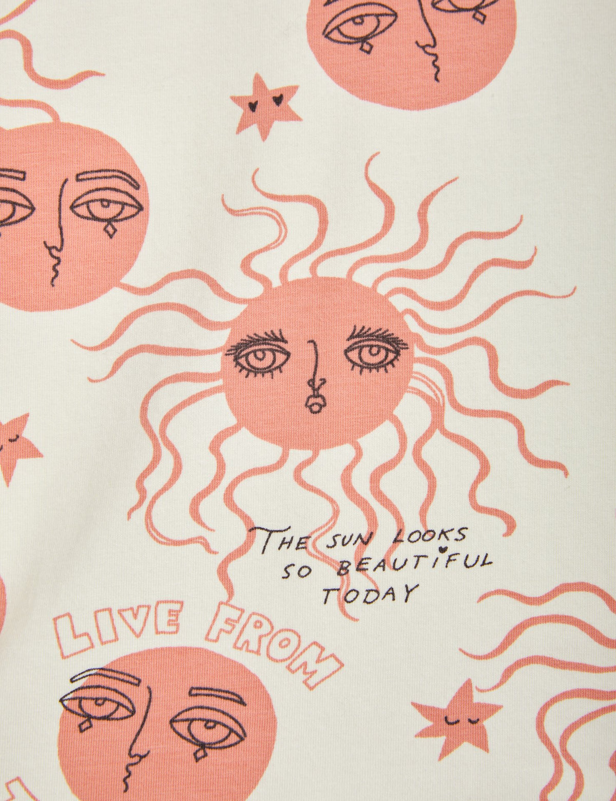 Moon and Sun Aop Ss Tee Pink