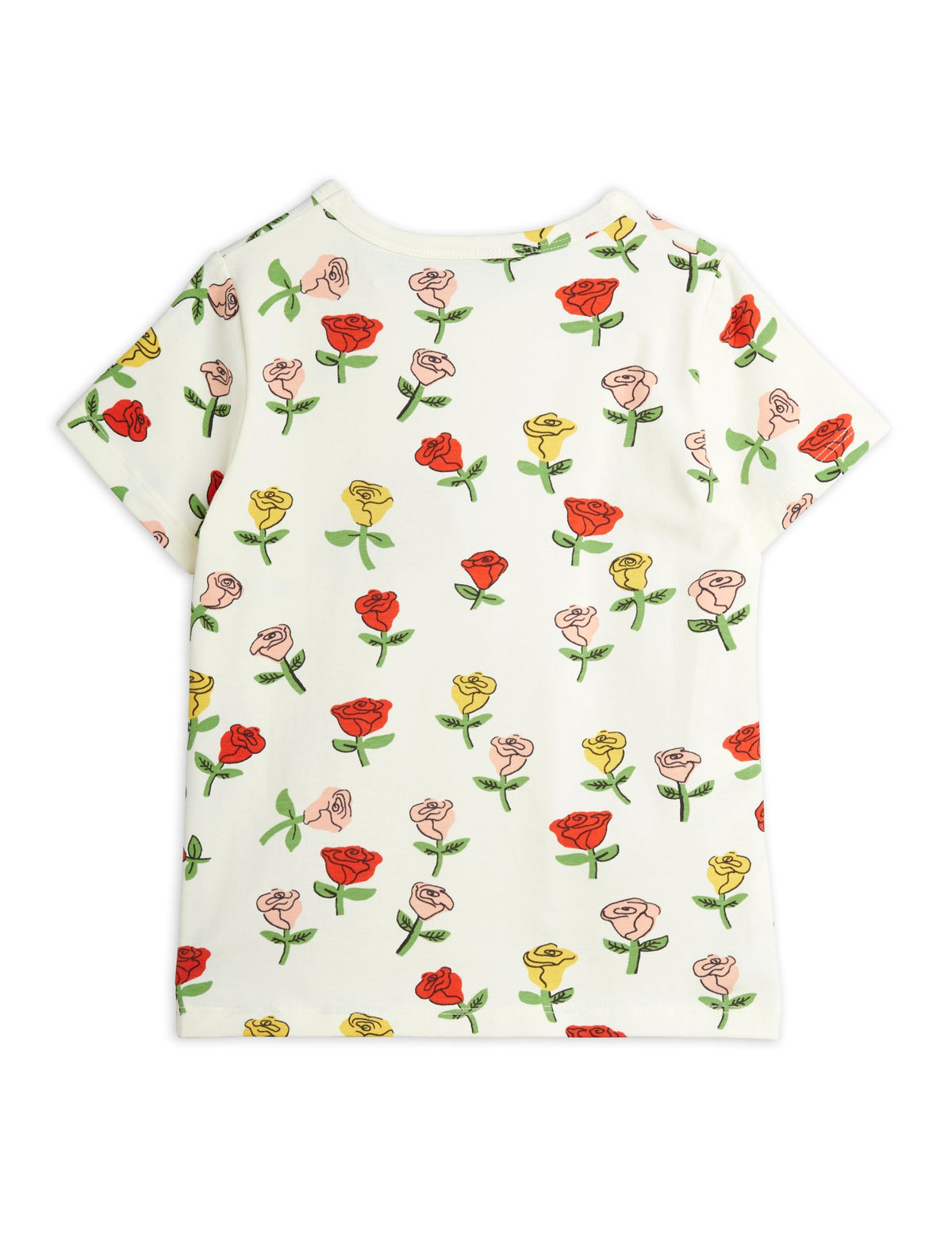 Roses AOP Short Sleeve Tee offwhite