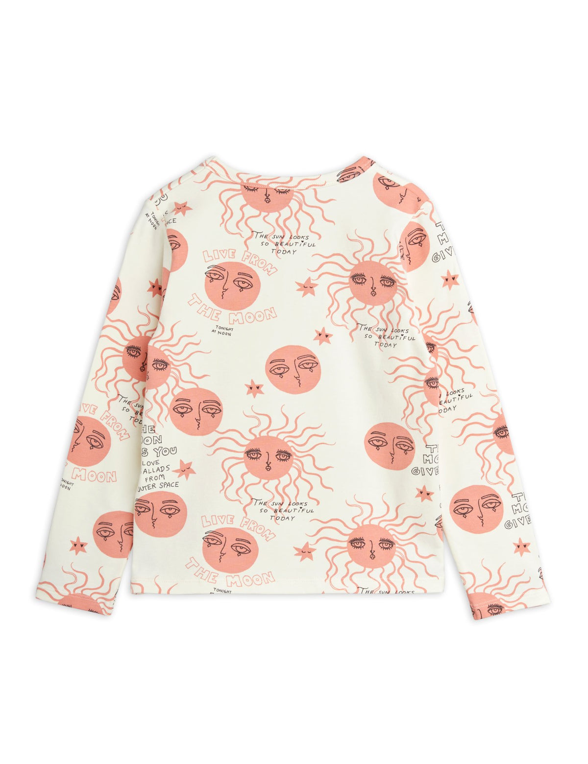 Moon and Sun Ls Tee Pink