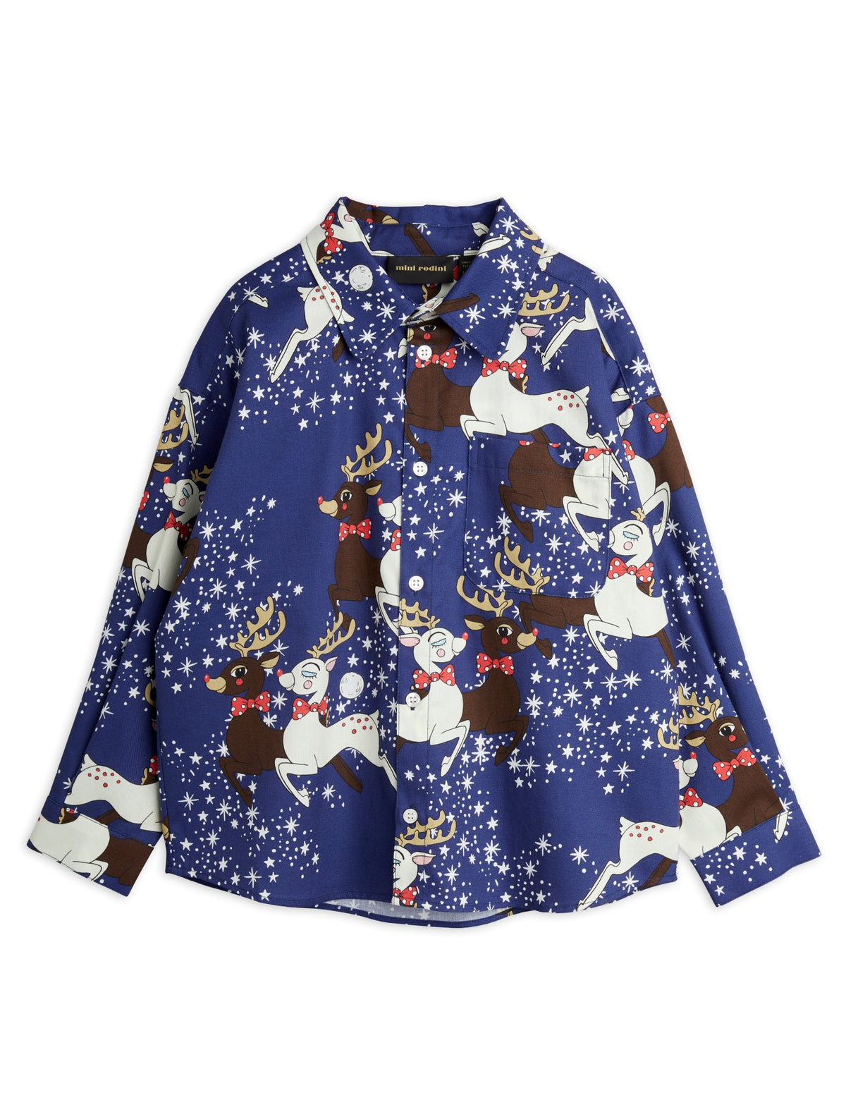 Reindeer Woven Shirt blue