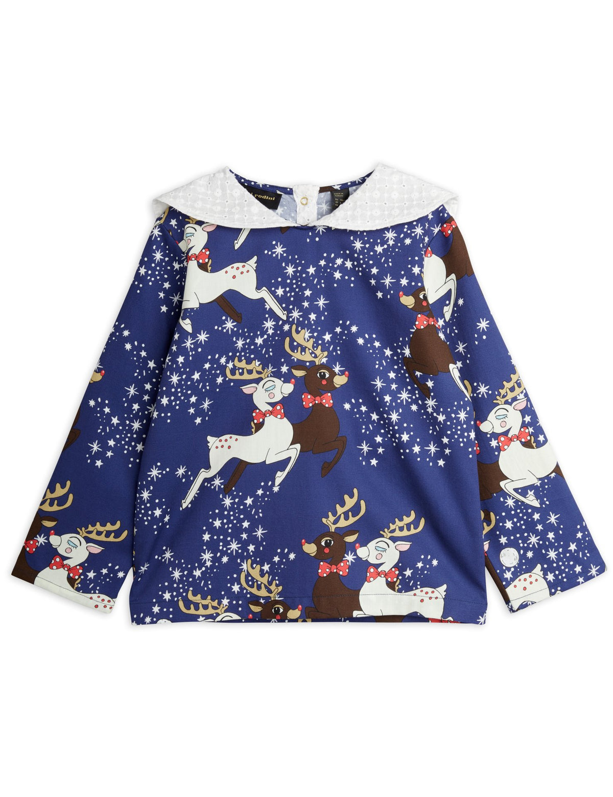 Reindeer Woven Blouse blue