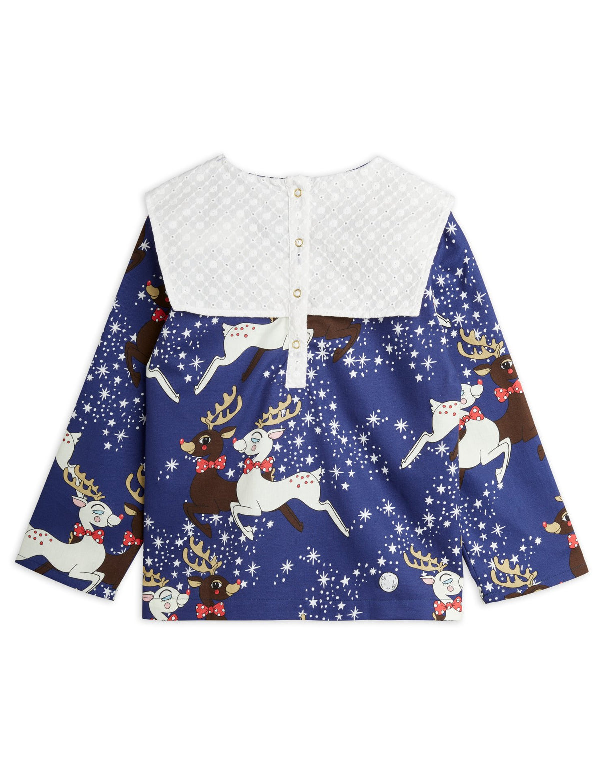 Reindeer Woven Blouse blue