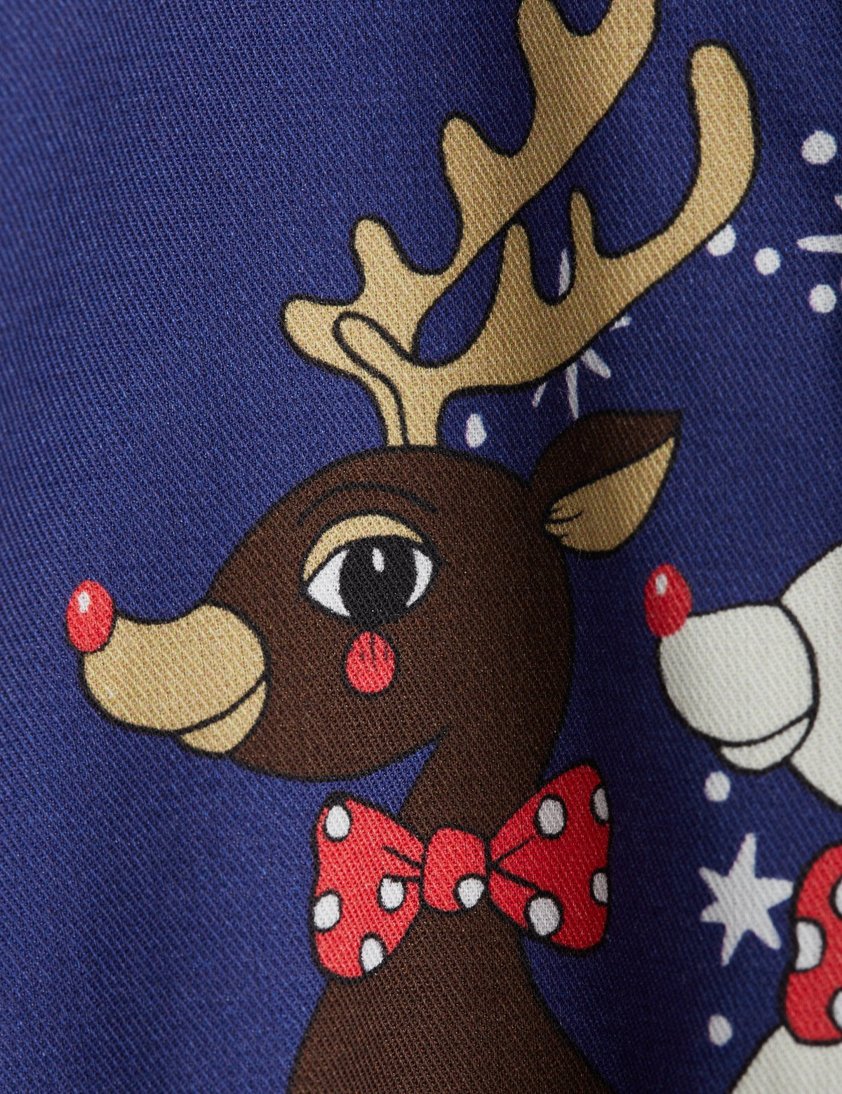 Reindeer Woven Blouse blue