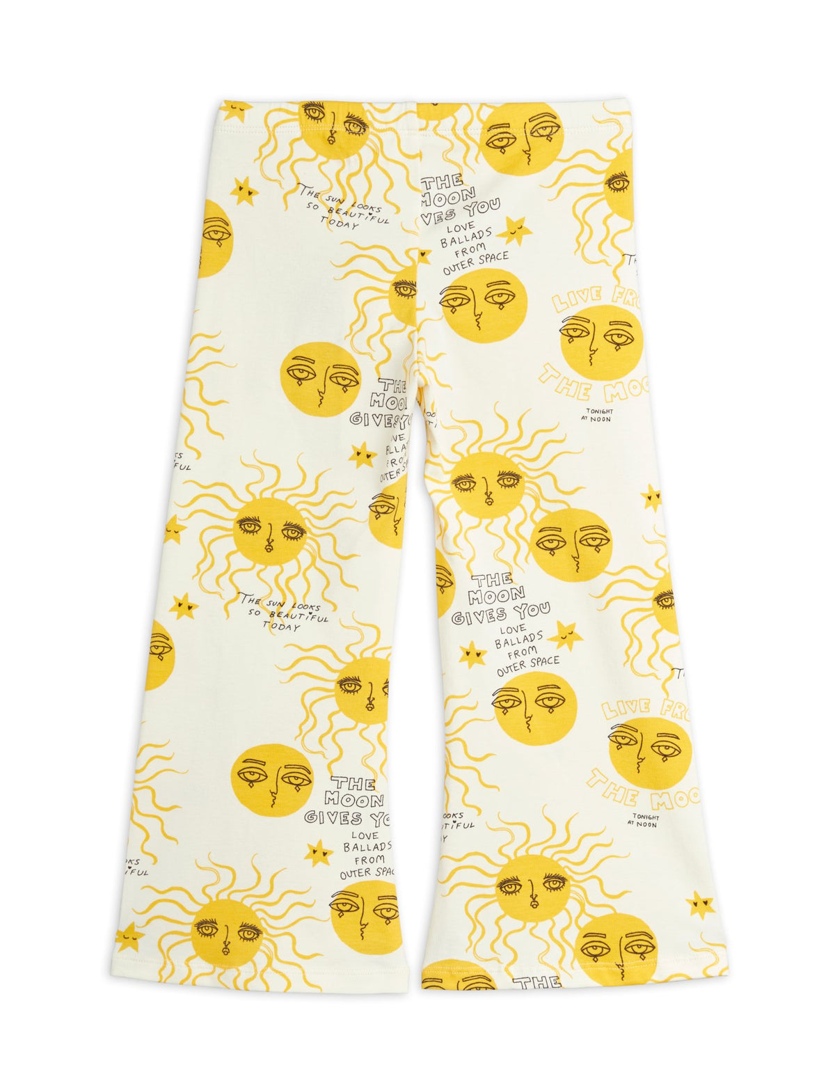 Moon and Sun Flared Trousers yellow