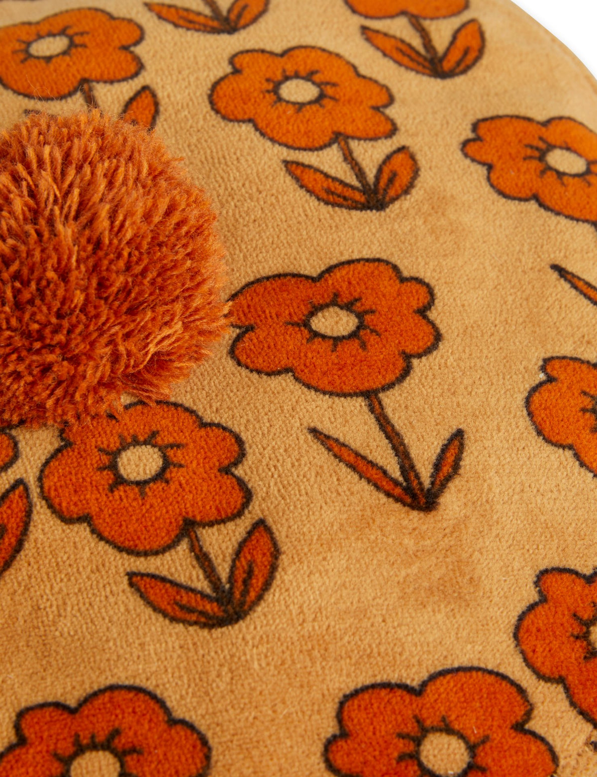 Spaceflower Pombom Beret Brown