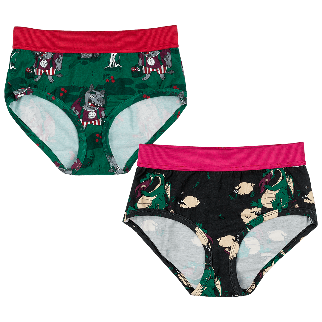 Forest Trolls, Veggie Dragon Mummy Briefs Set of 2