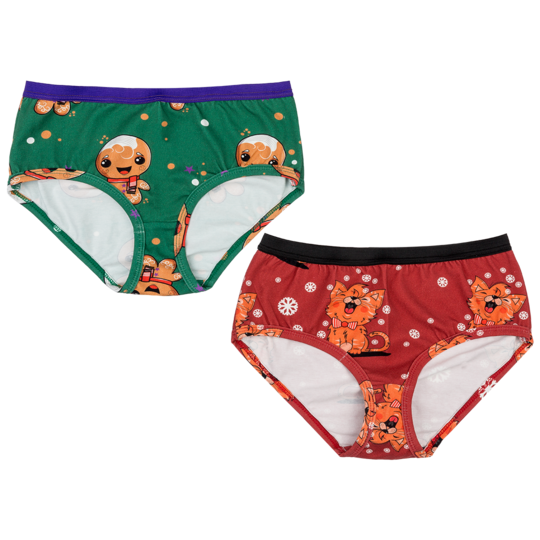Mommy Briefs Set of 2 Hello Ginger!, Meow Meow