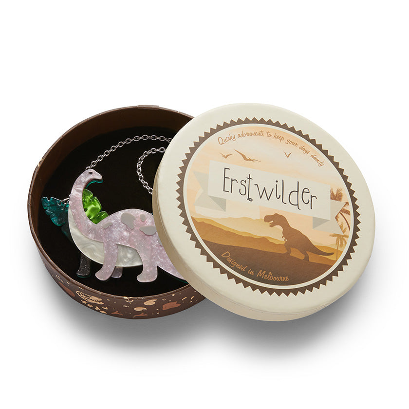 Dinosauria I&#39;ll Be Brach Necklace Pink