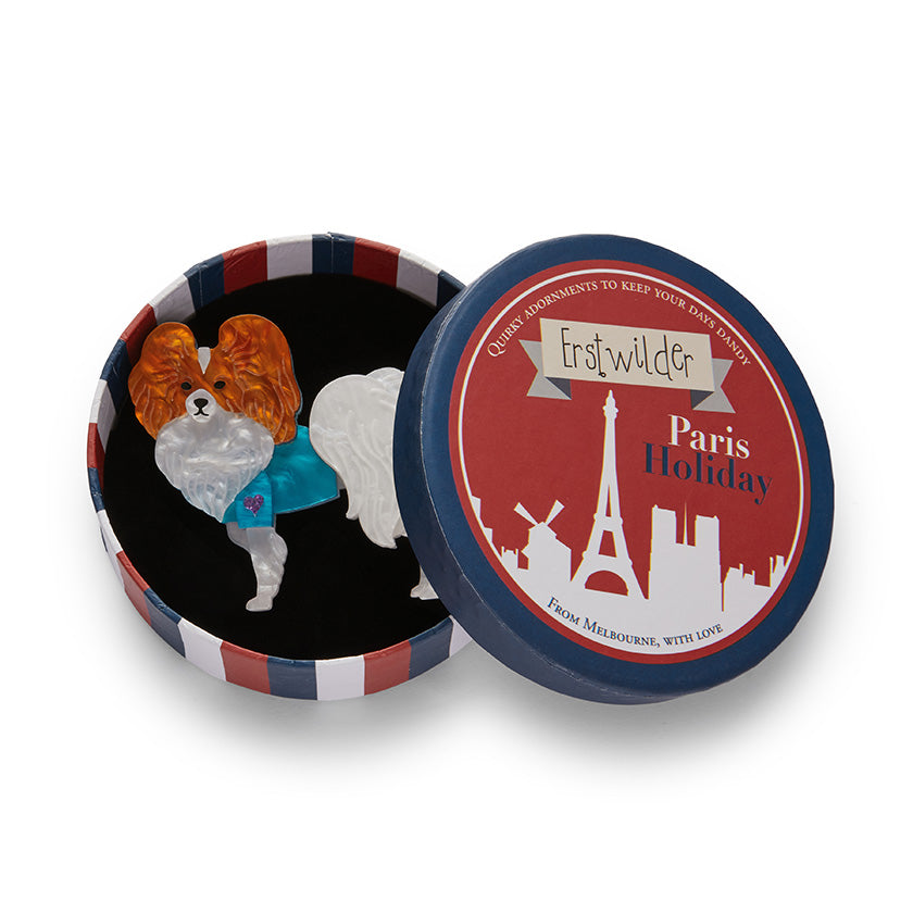 Papillon en Bleu Brooch