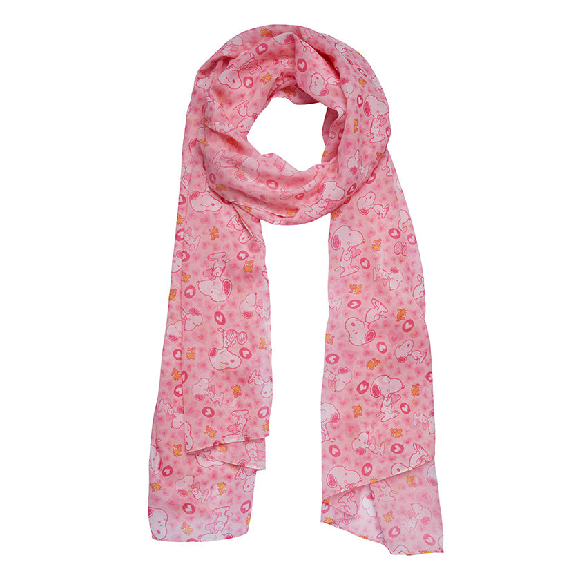 Peanuts Snoopy Heart Large Neck Scarf