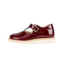 Rosie Leather T-Bar Chestnut Cherry