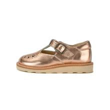 Rosie Leather T-Bar Chestnut Gold