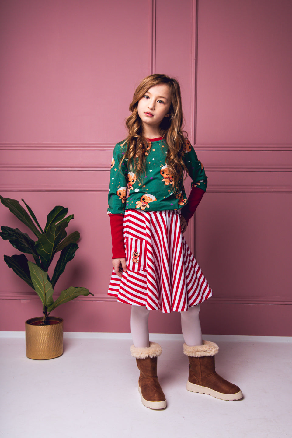 Granpa&#39;s Suspender Long Twirly Skirt