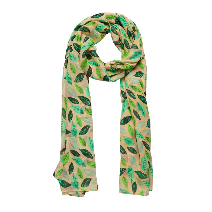 Tranquil Leaves Neck Scarf