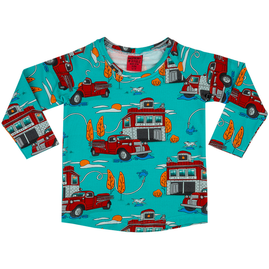 Fire Engine Long Sleeve Shirt