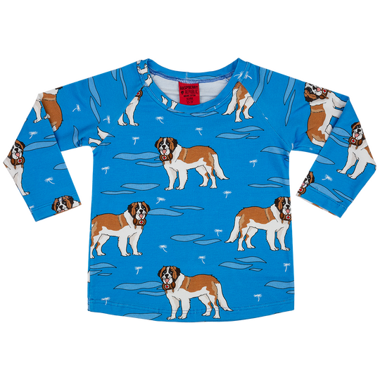 Saint Bernard Long Sleeve Shirt Blue