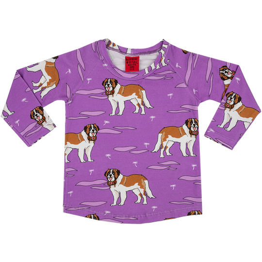 Saint Bernard Long Sleeve Shirt Purple