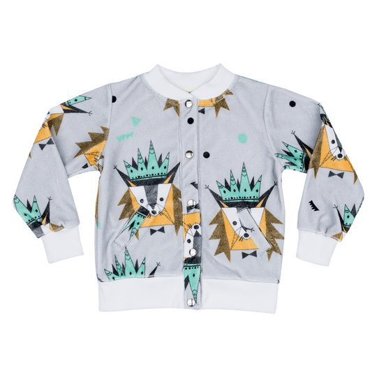 Mr.Bobcat Velour Bomber Jacket