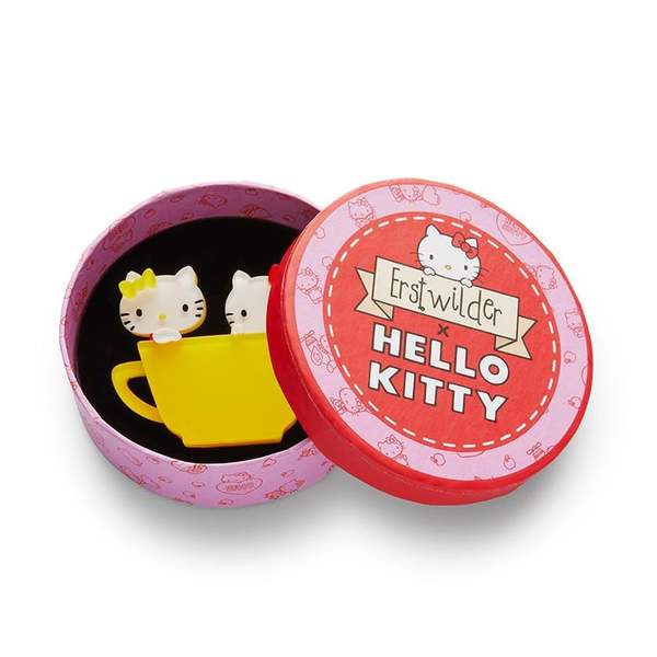 Hello Kitty and Mimi Brooch