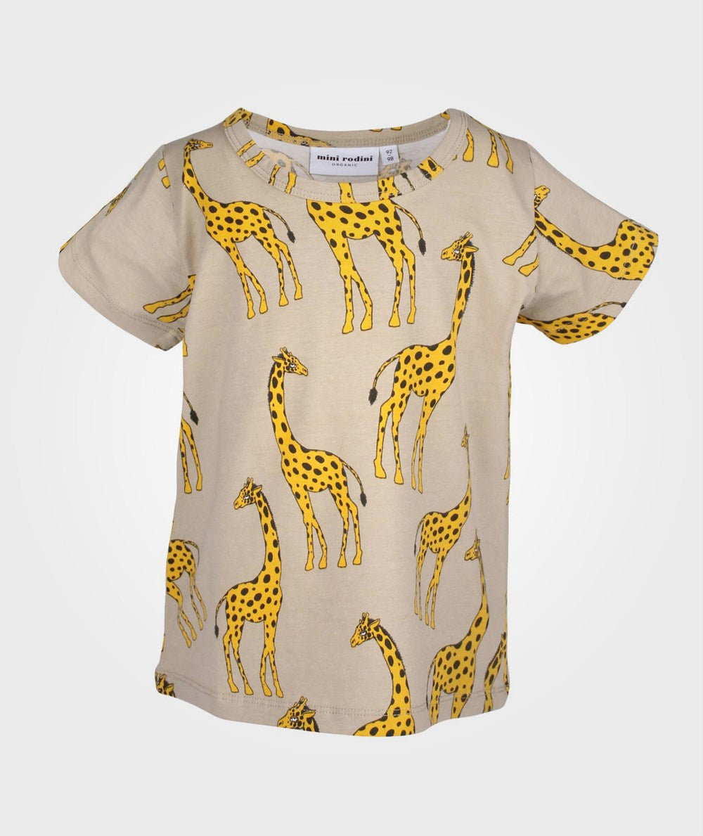 Giraffe SS Tee Beige