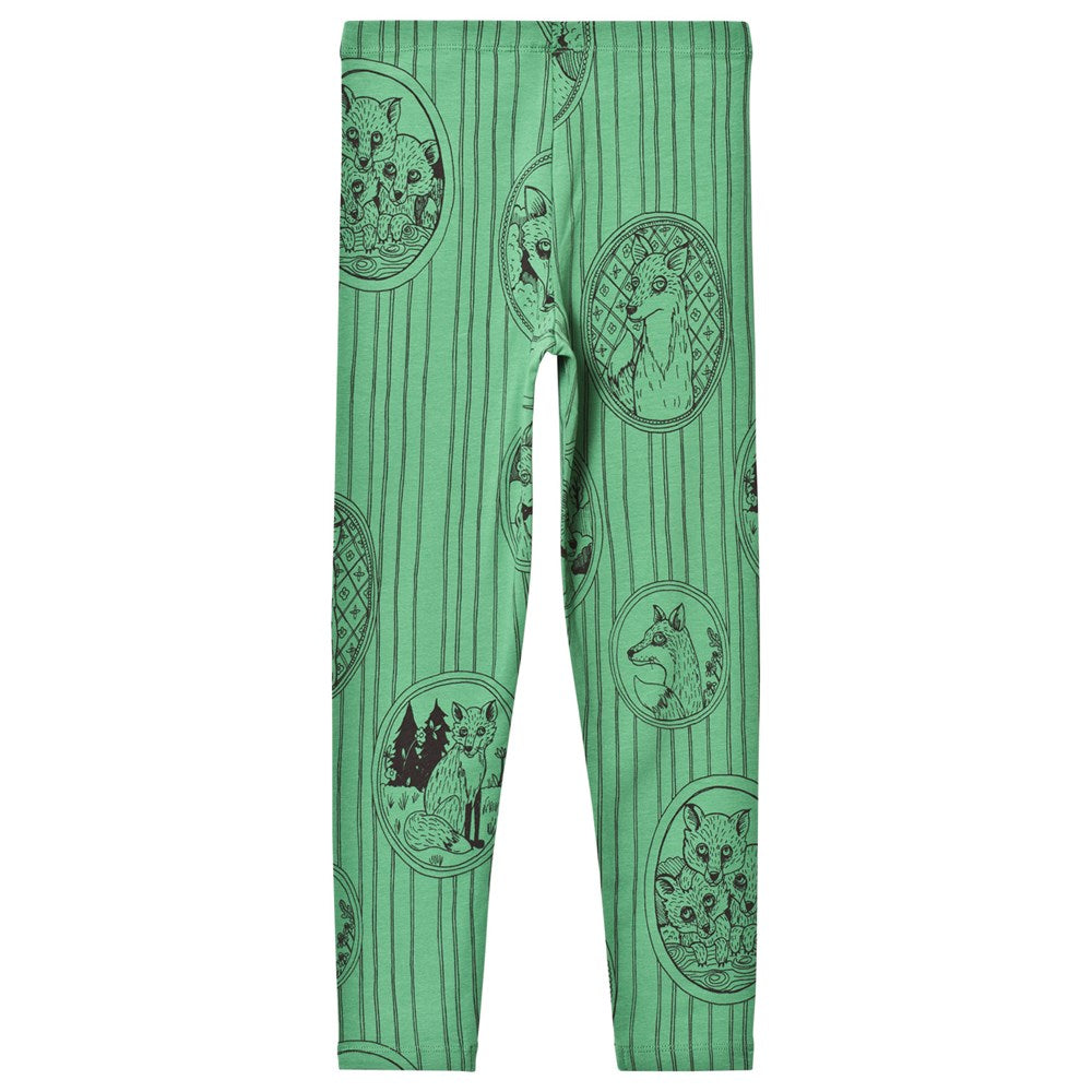Fox Family Leggings Green