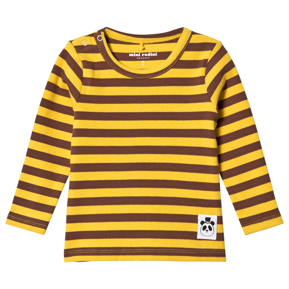 Stripe Rib Ls Tee